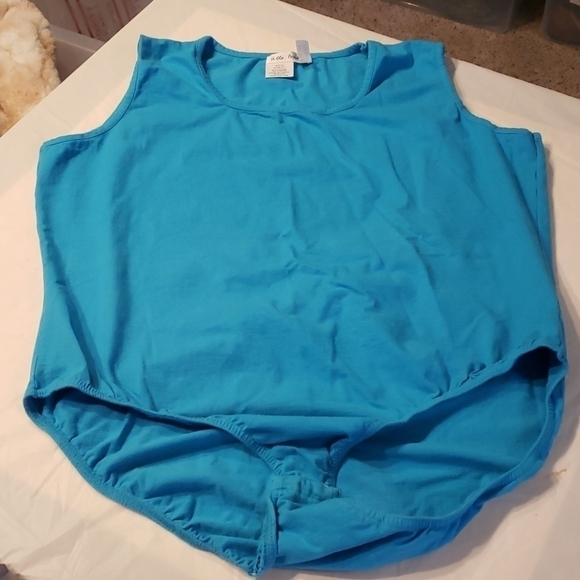 ULLA Popken Tank Body Suit Turquoise 24/26 EUC - Picture 5 of 11